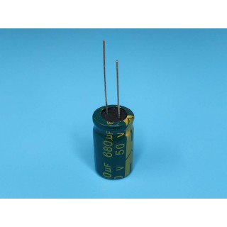 Конденсатор электролитический 680мкФ 50В 12х20мм HDF
